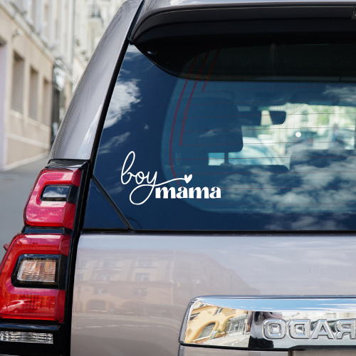 Boy Mama Vinyl Car Decal