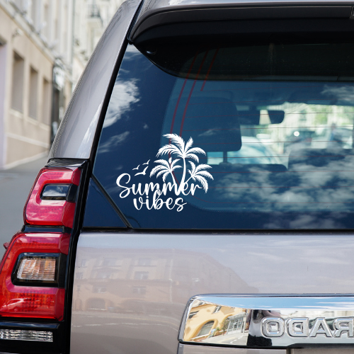 Summer Vibes Vinyl Car Decal