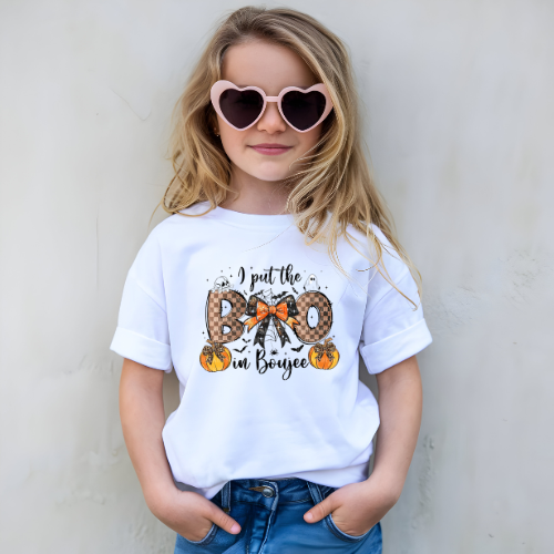 I Put The Boo in Boujee Kids Graphic T Shirt