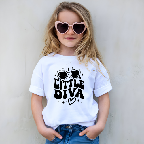 Little Diva Kids Graphic T Shirt