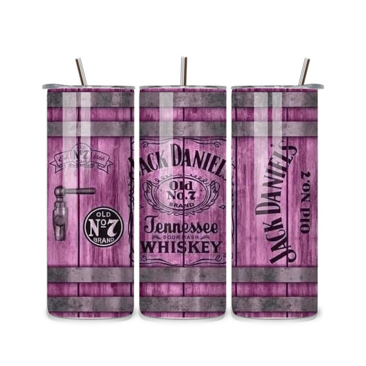 Jack Daniels Pink 20oz Stainless Steel Tumbler